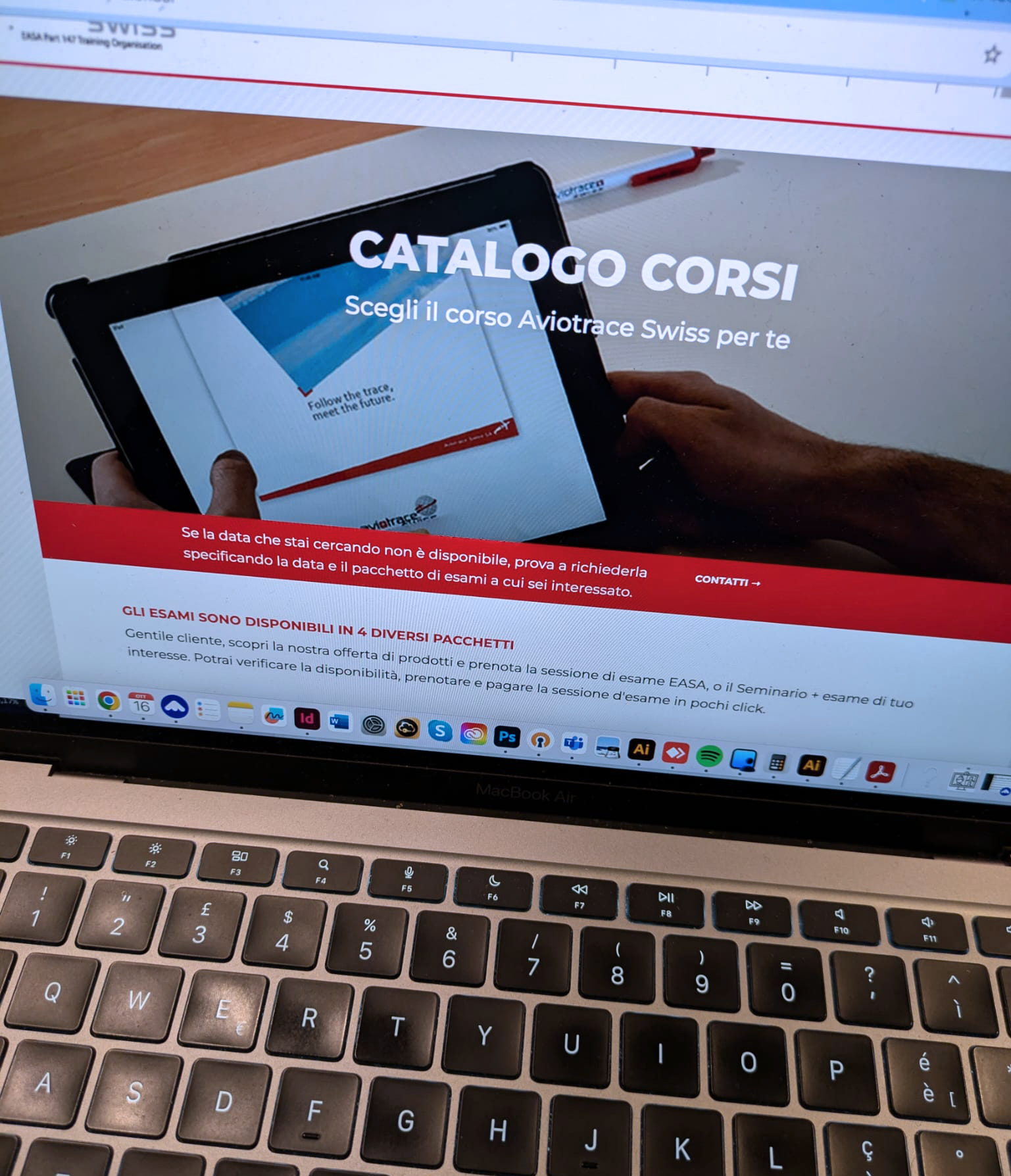 IL CATALOGO CORSI DI <b>AVIOTRACE SWISS</b> 